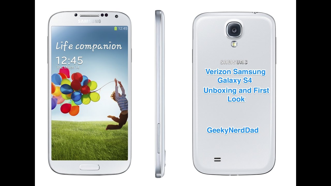 Unboxing and first look at the Samsung Galaxy S4 for Verizon White 16GB