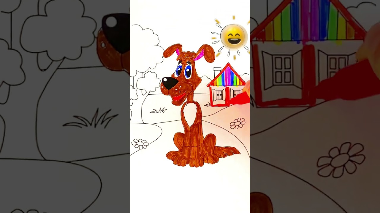 BINGO kids song | Anna's Color Pages: Colouring for Kids | Nursery Rhymes  #shorts #coloring