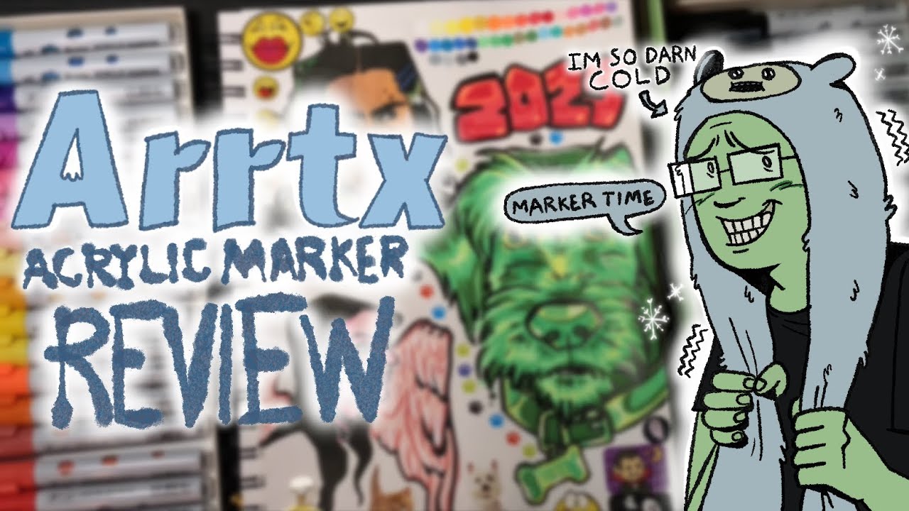 REVIEWING ARRTX ACRYLIC MARKERS// Draw With Me! (Sorry for the audio)