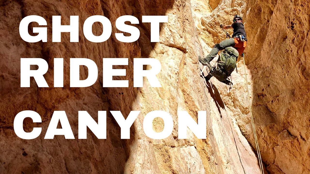 Canyoneering Ghost Rider Canyon, Ascending/Totem Block, Virgin River Gorge, Arizona
