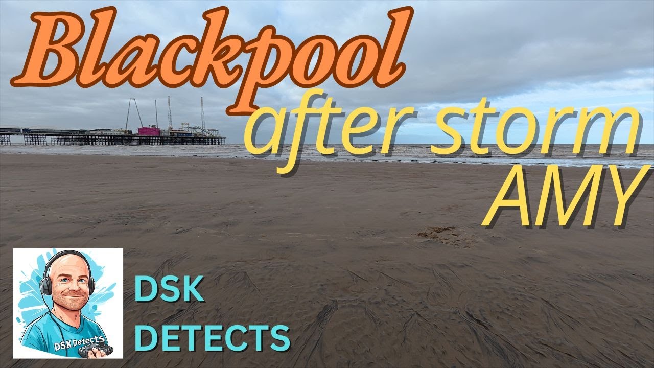 0022 Blackpool after Storm AMY - Metal Detecting - Minelab Manticore - UK - 4K