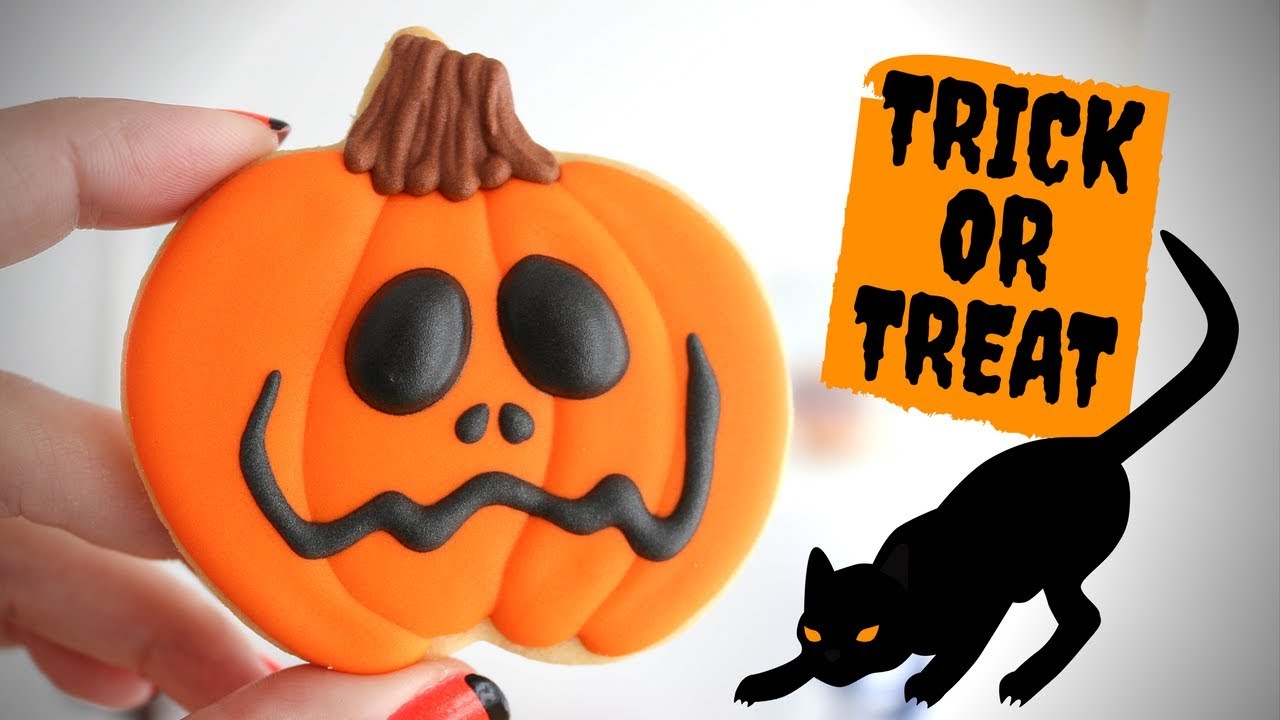 Como decorar Galletas de Calabaza para Halloween 🎃 Tan Dulce