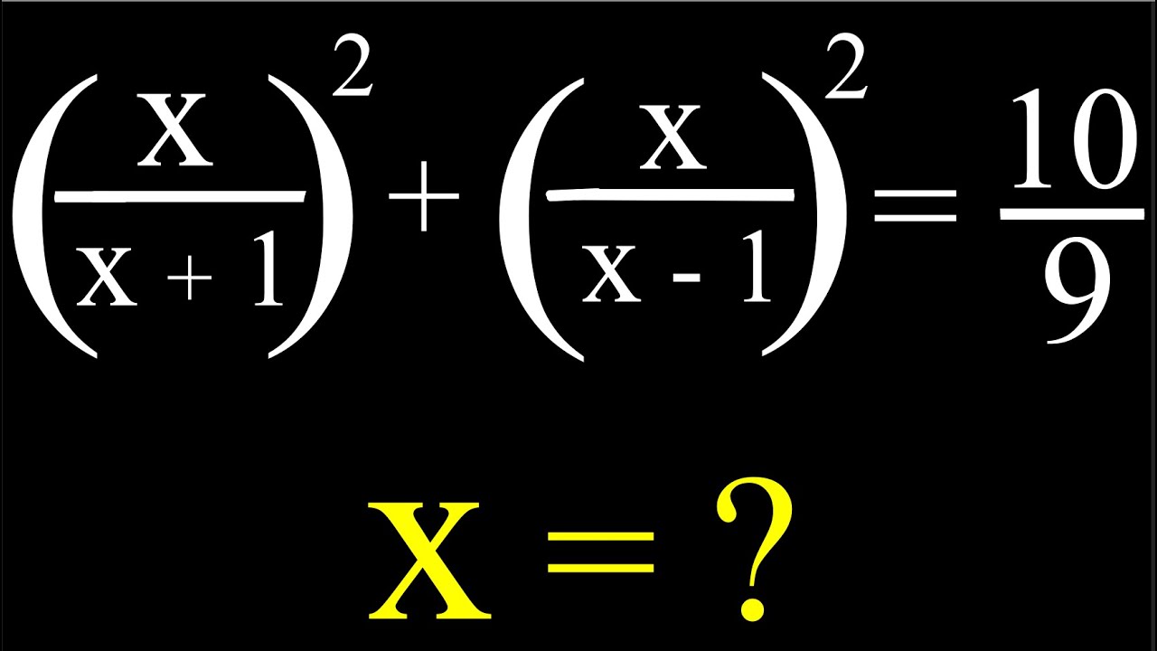 Сможете ли вы решить это? | Математическая олимпиада | Найдите x = ?