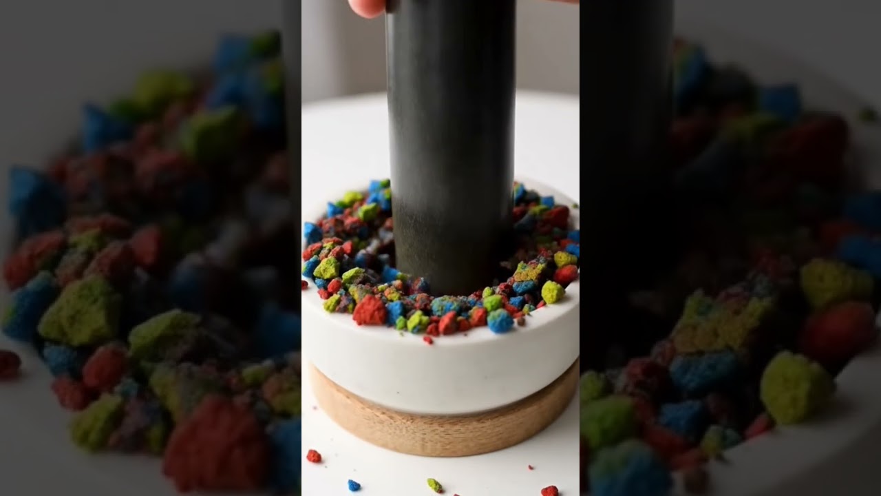 Chalk Crushing and Mixing into Paste | Satisfying Chalk Crush ASMR 
