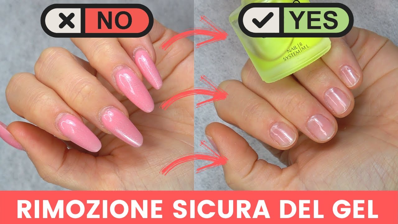 RIMOZIONE *SICURA* DEL GEL IN 7 STEP | senza rovinare le unghie | SAFE GEL REMOVAL