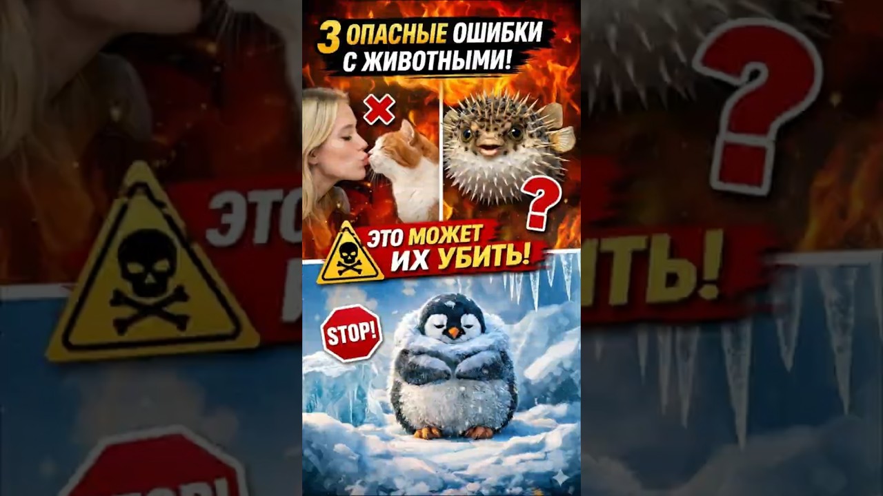 ❌ 3 опасные ошибки с животными, которые могут их убить! 🐾 #животные #дикаяприрода #facts #shorst