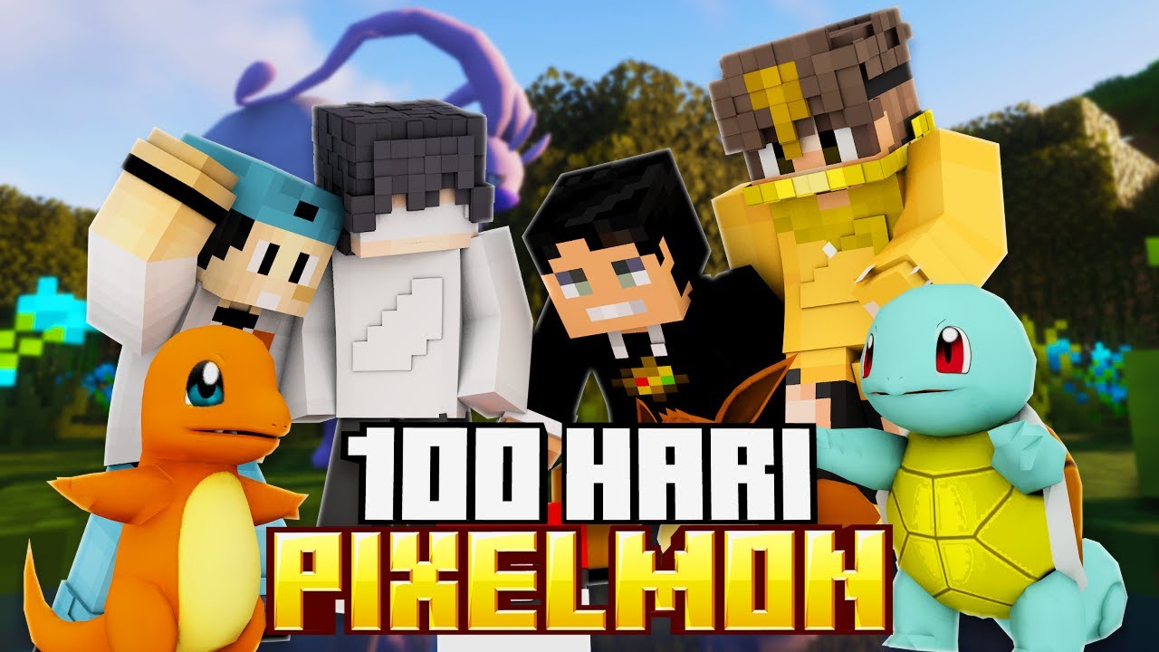 100 Hari Minecraft Pokemon