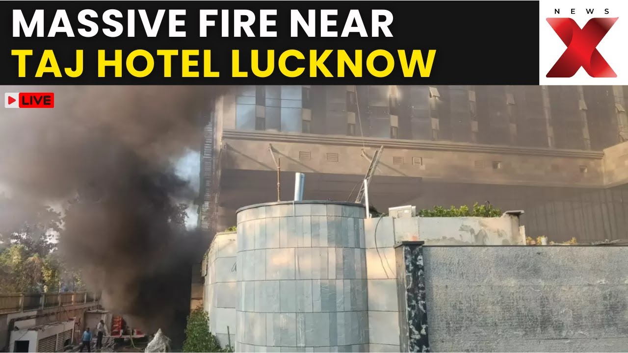 Taj Hotel Lucknow Fire LIVE: Fire Engulfs Under-Construction Building Close To Taj Hotel Lucknow