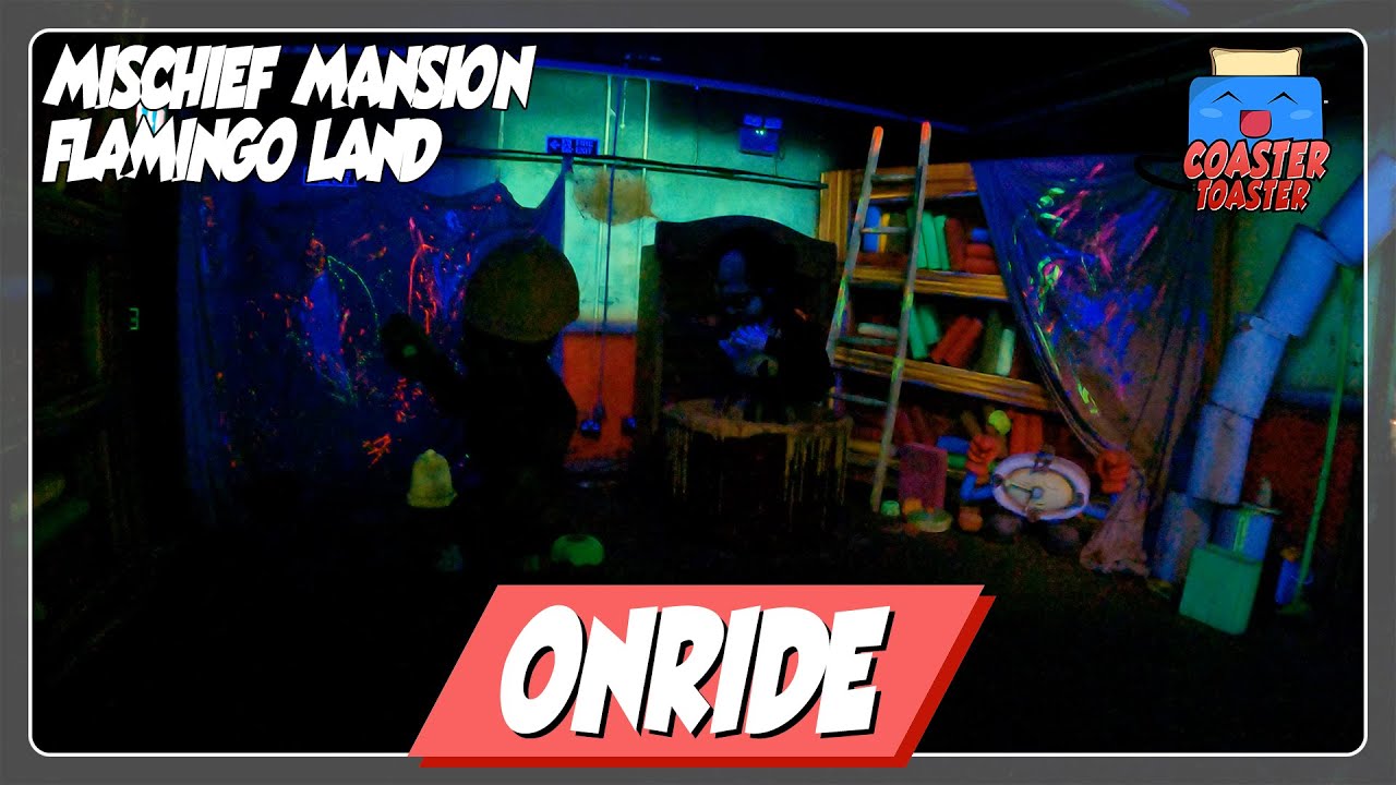 Mischief Mansion - Flamingo Land - Trashiger Baby-Monster Dark Ride mit Frankenstein und Co | POV