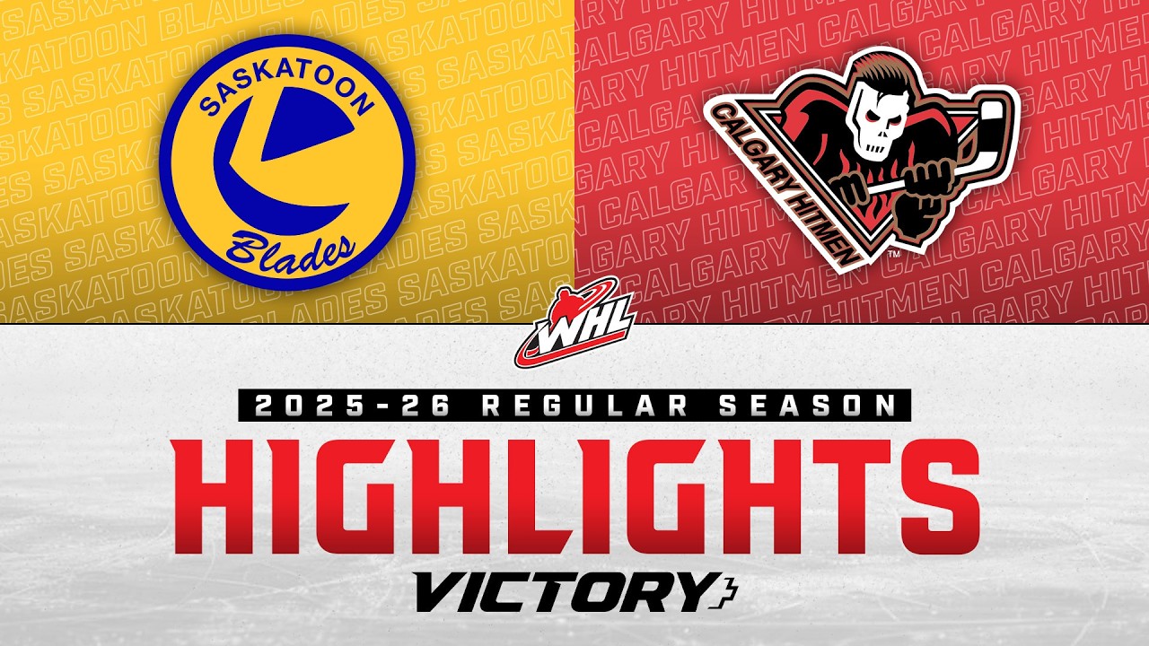 Saskatoon Blades at Calgary Hitmen 02/21 | WHL Highlights 2025-26