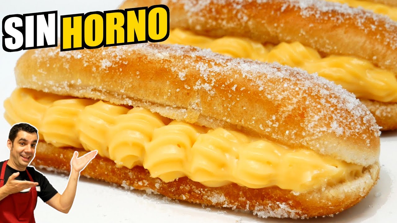 Aprende a hacer XUXOS de CREMA caseros y deliciosos🤤🍰 en solo 5 minutos con esta receta fácil
