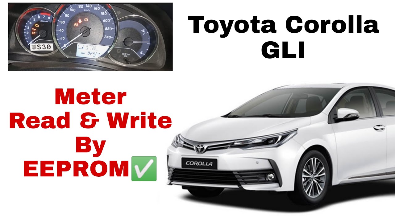 TOYOTA Corolla GLI 2016 Model  Odometer  EPROM IC file Read and Write  IROG+ programming .