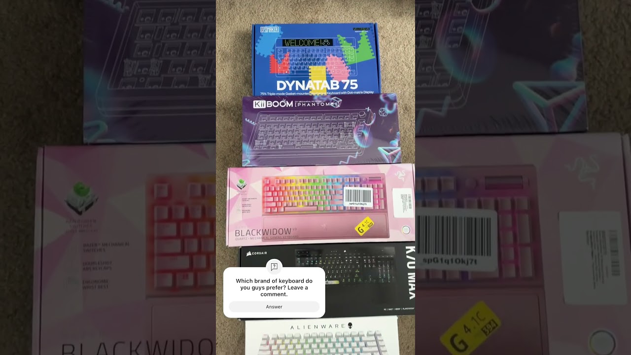 Choosing a keyboard be like... 