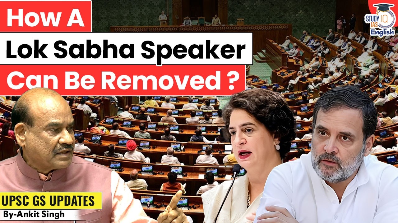 How Can Lok Sabha Speaker Be Removed? | No-Confidence Motion against Om Birla? | By Ankit Singh