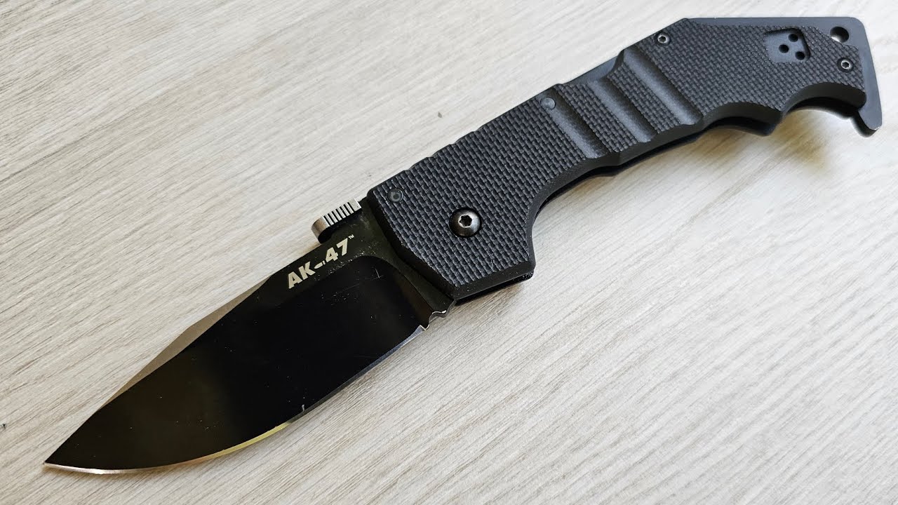 ColdSteel AK-47, Aus-8a: затачиваем и делаем из лома нож здорового человека.