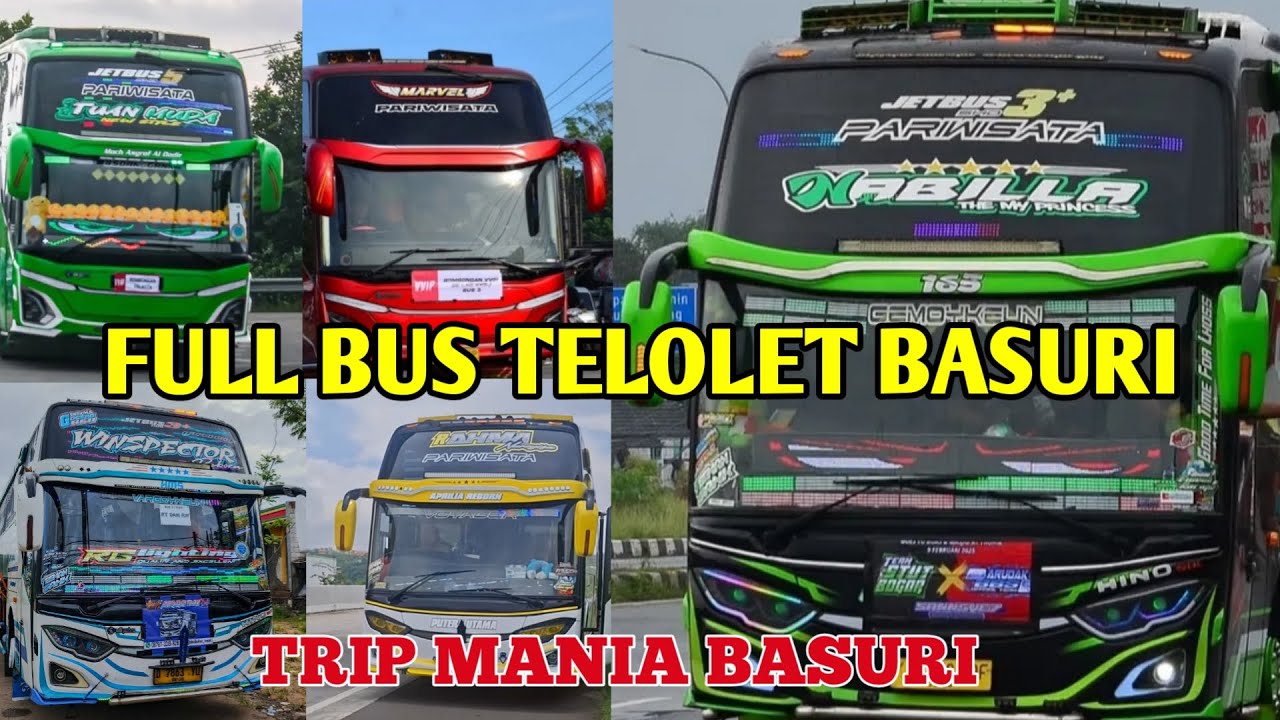 FULL BUS TELOLET BASURI - HUNTING TRIP BUS ARTIS FULL BASURI