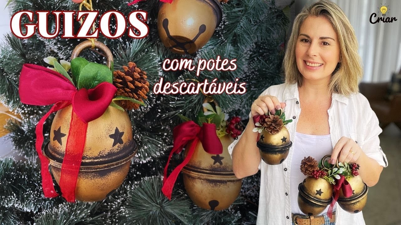 DECORAÇÃO DE NATAL TENDÊNCIA 2024 | Diy Jingle Bells | Faça você mesmo!