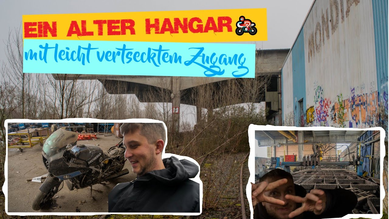 Ein alter HANGAR mit verstecktem ZUGANG