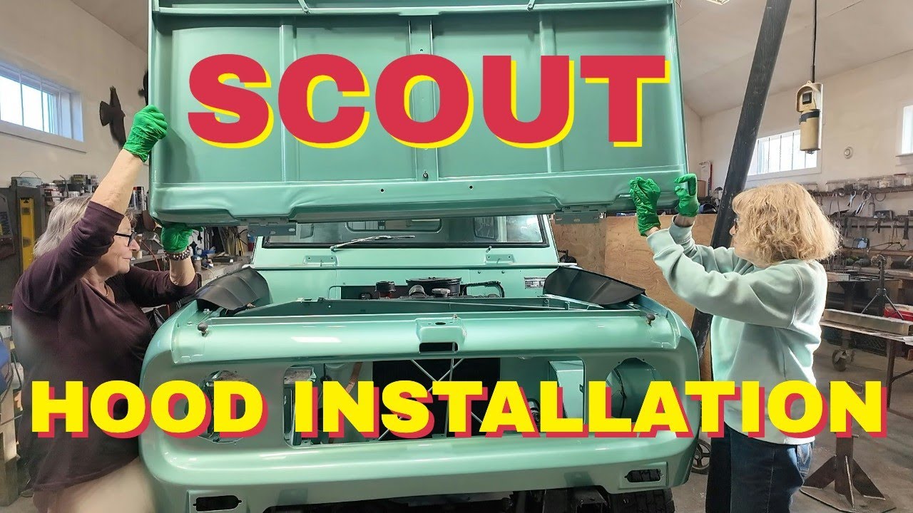 Реставрация Scout Yukon: установка капота. Все детали!