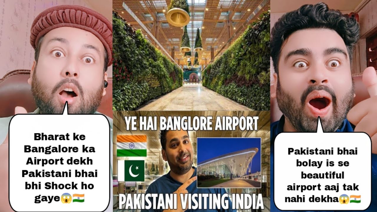 Pakistani Visit India Shocked To See Bangalore Airport | Pakistani Reaction
