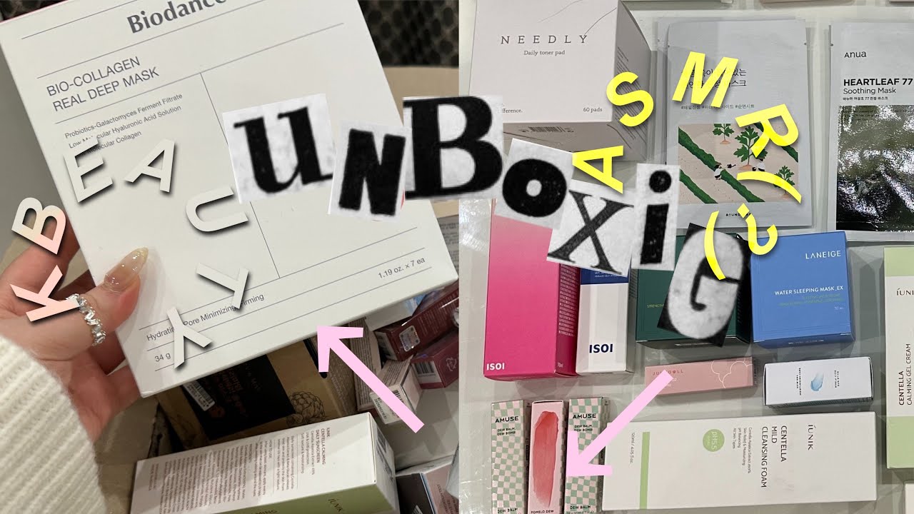 📦 +25 UNBOXING MY #kbeauty HAUL IN ASMR (?) | SSUAN.