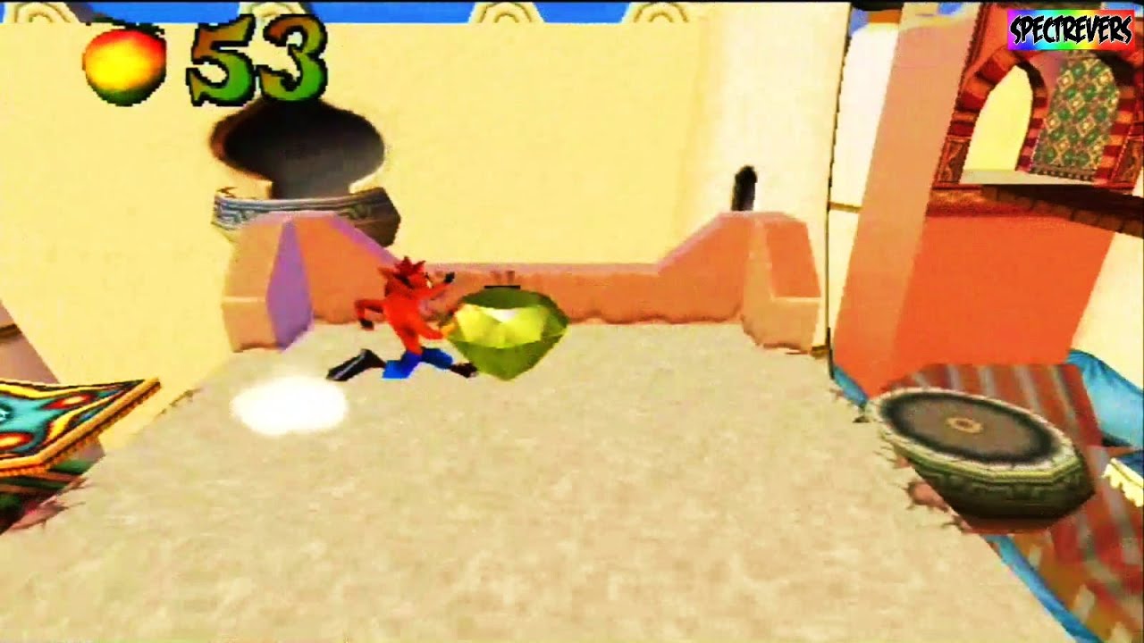 Crash Bandicoot 3 Warped Room - Get Green Gems - Hang'Em High