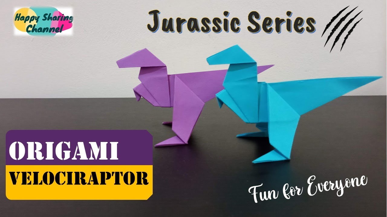 Origami Velociraptor - Origami Tutorial for Everyone