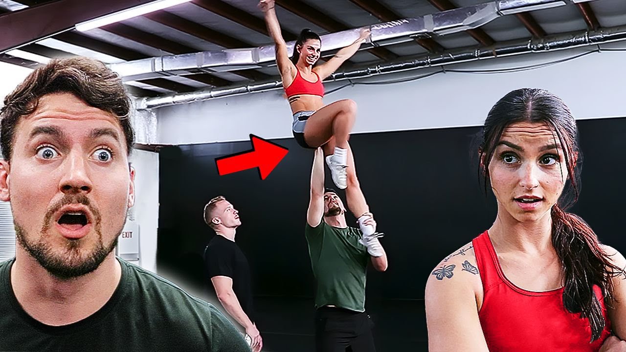 This is a real skill in cheerleading...