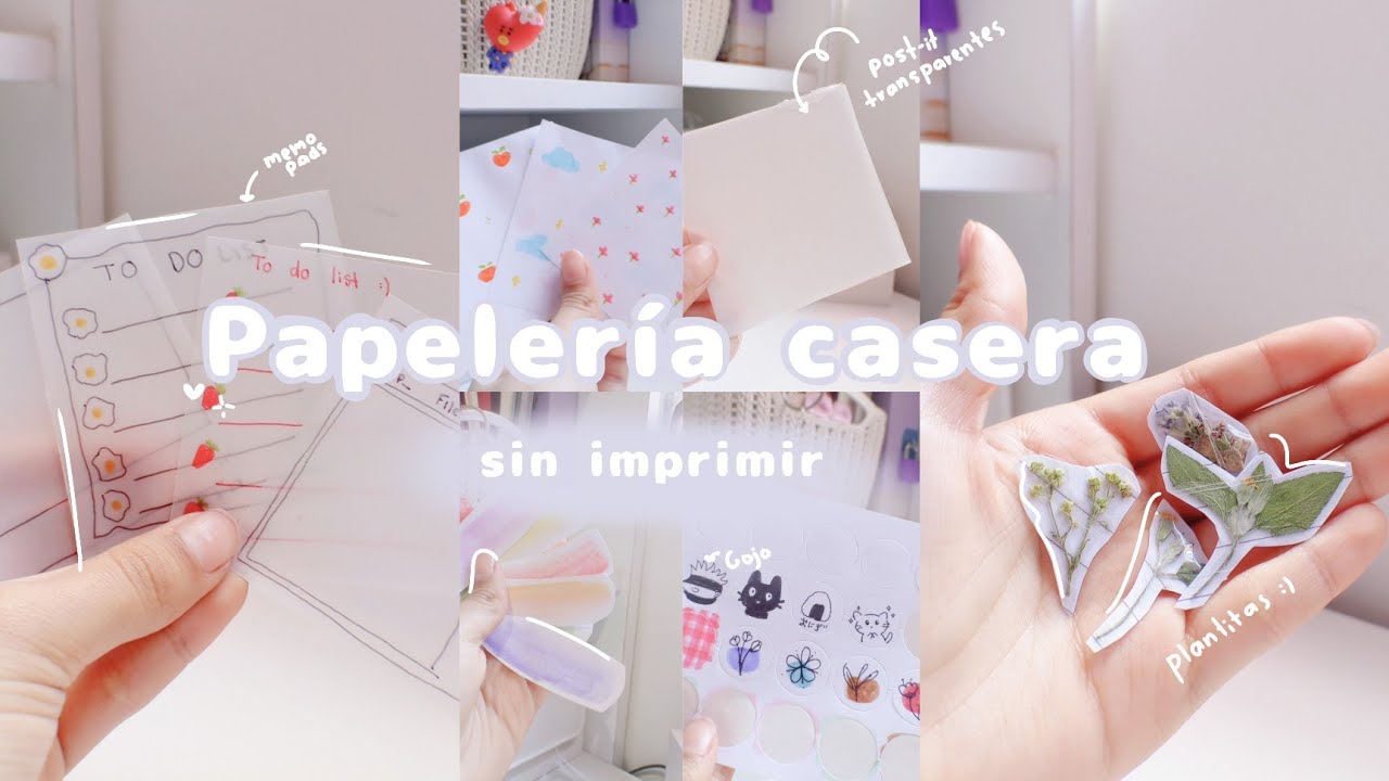 Papelería casera sin imprimir☁️💫