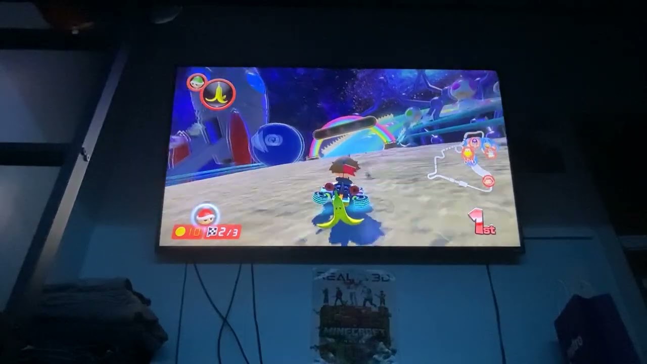 Mario Kart 8 Deluxe Nintendo Switch 2 - 3DS Rainbow Road Red Team VS Blue Team 