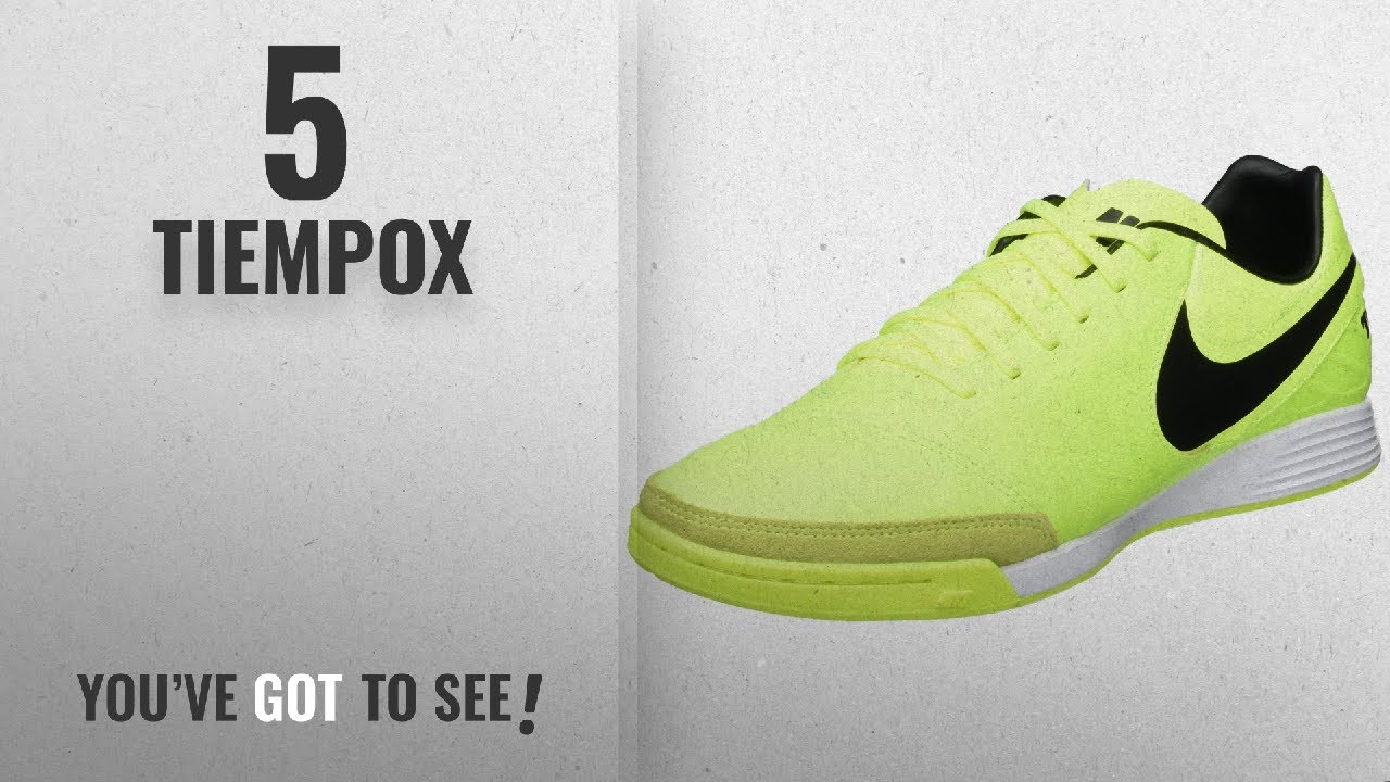 Top 10 Tiempox [2018]: NIKE Tiempox Mystic V Indoor Shoes [Volt] (10.5)