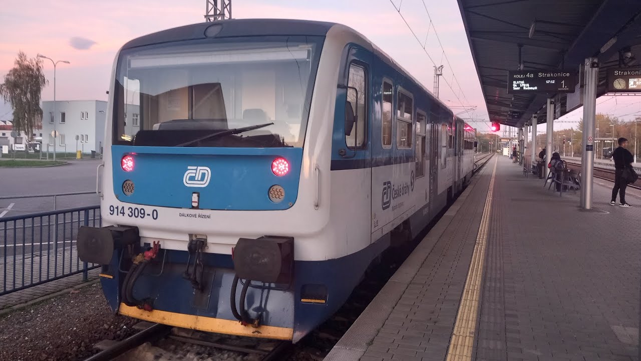 Hlášení v jednotce 814 309 (Strakonice - Blatná a zpět)