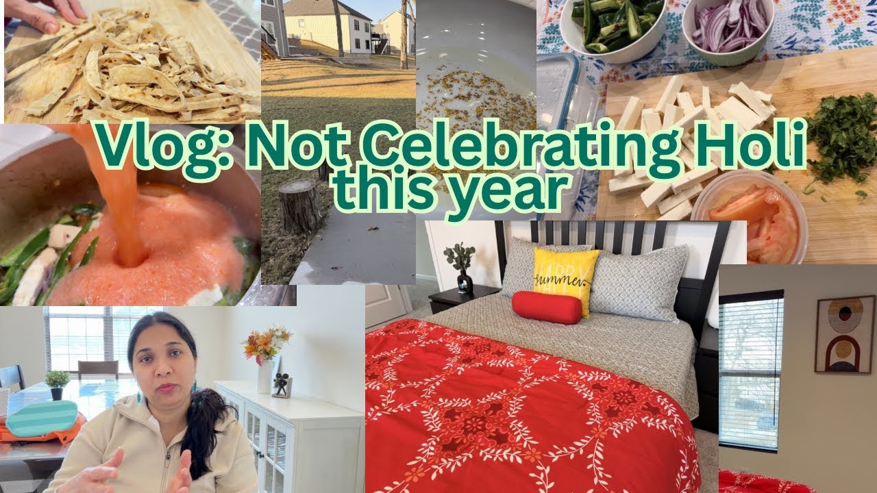 🙏🏻🌈⚠️NO HOLI CELEBRATION THIS YEAR🥺SAD NEWS FROM INDIA🇮🇳INDIAN MOM LIFE IN USA/Daily LIFE VLOGH4Wife
