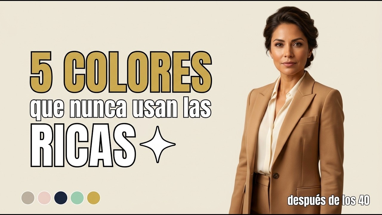 Los Colores que NUNCA Usan las Mujeres RICAS y ELEGANTES después de los 40