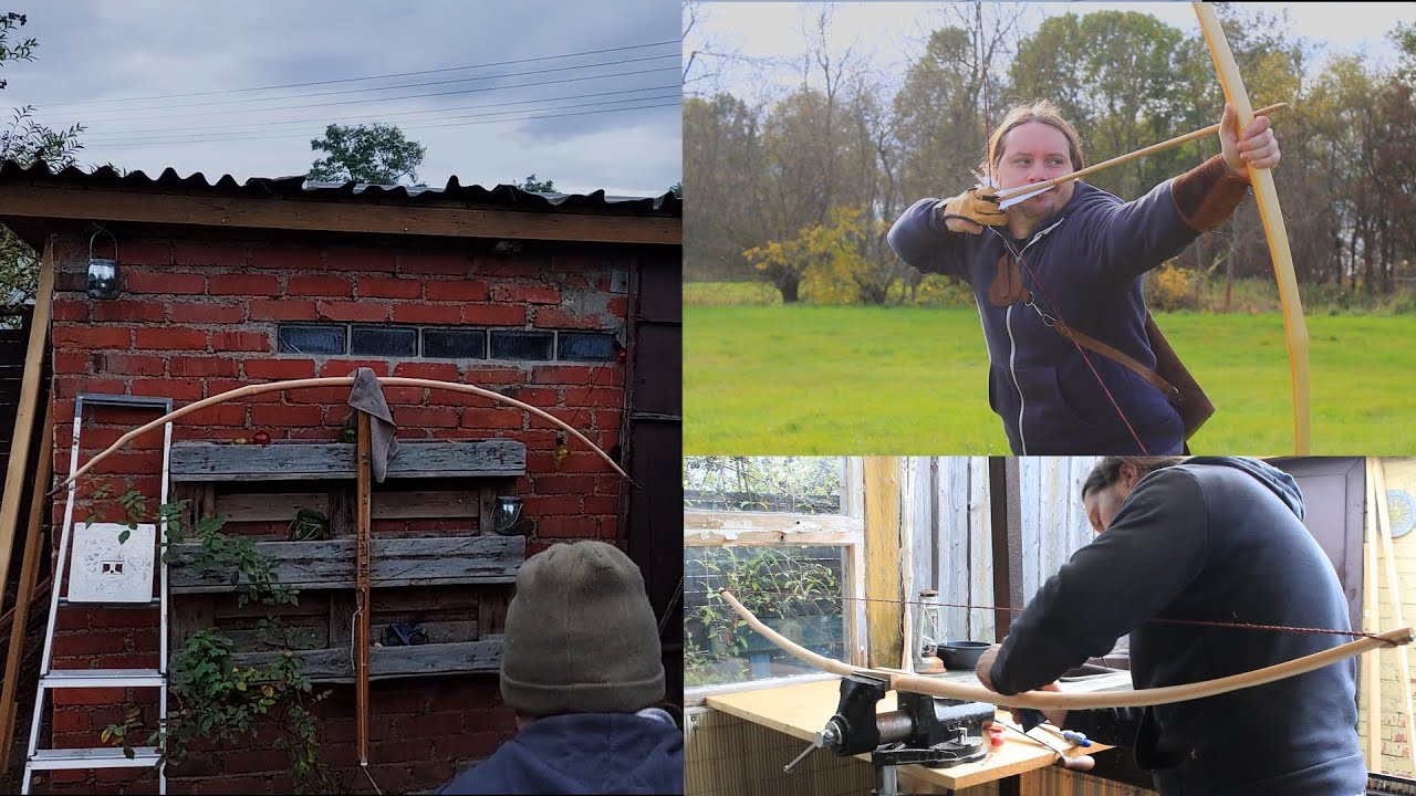 English Warbow replica from Yew/ Typ Mary Rose/ Start to finish