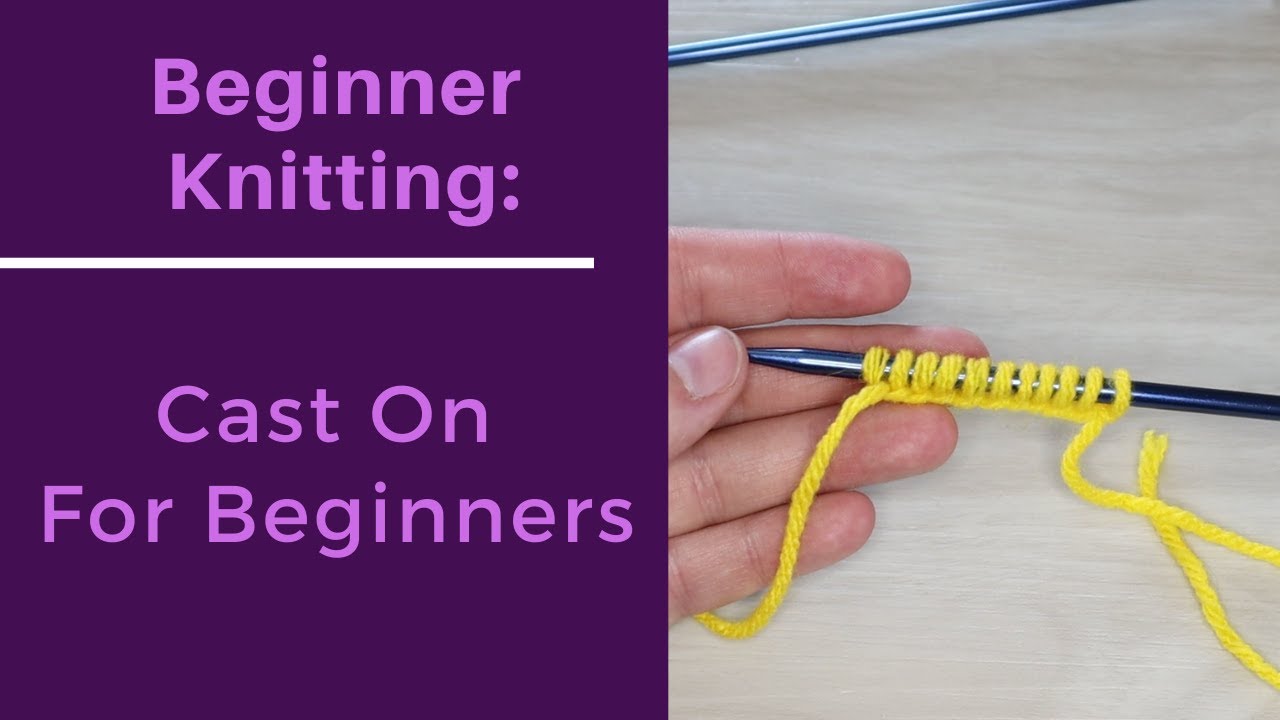 EASIEST Cast On for Absolute Beginners | Purple Rose Crafts