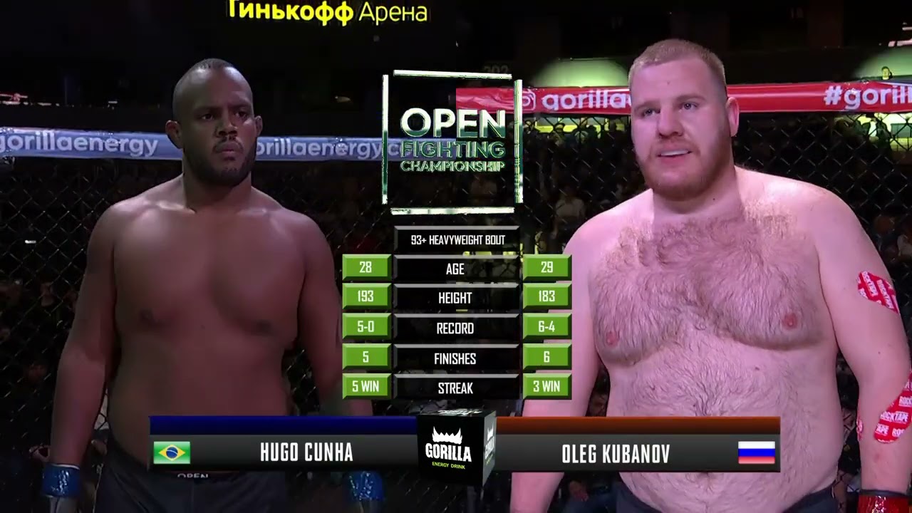 ОЛЕГ КУБАНОВ VS ХУГО КУНЬЯ | OLEG KUBANOV HUGO CUNHA | RUSSIA VS BRAZIL | OPEN FC 3