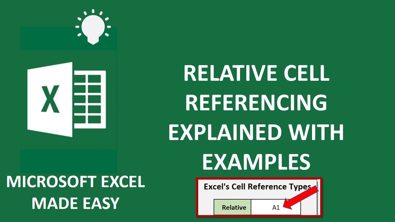 RELATIVE CELL REFERENCING EXPLAINED WITH EXAMPLES - IN LESS THAN 5 MINS