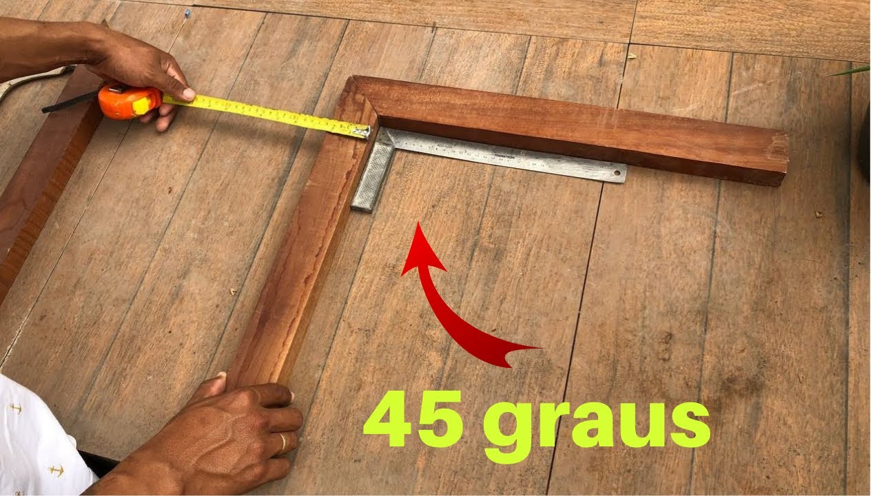 3 formas de como fazer corte em 45 graus perfeito em madeira!!