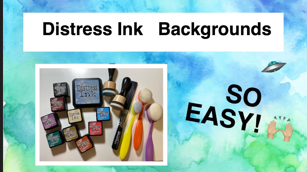 Easy ways to use Distress Inks for Adult Coloring Backgrounds