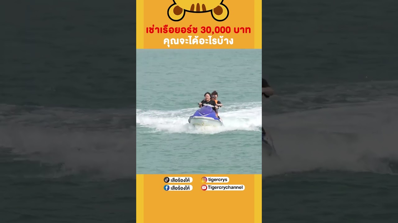 ⛵️ เช่าเรือยอร์ชกับ 𝐎𝐍𝐂𝐄 𝐘𝐀𝐂𝐇𝐓𝐈𝐍𝐆 คุณจะได้อะไรบ้าง 🐯 #เสือร้องไห้ มีคำตอบ!