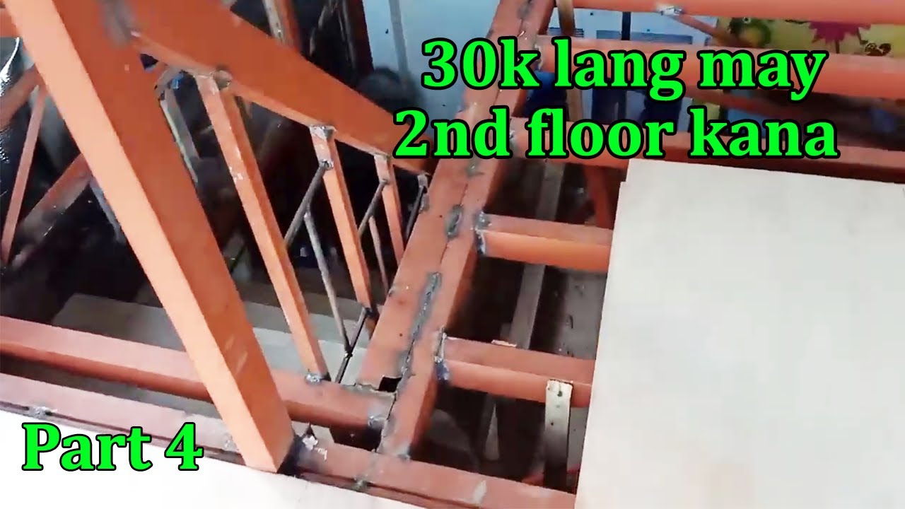 PART 4 : Low budget metal 2nd floor | DIY | small house design