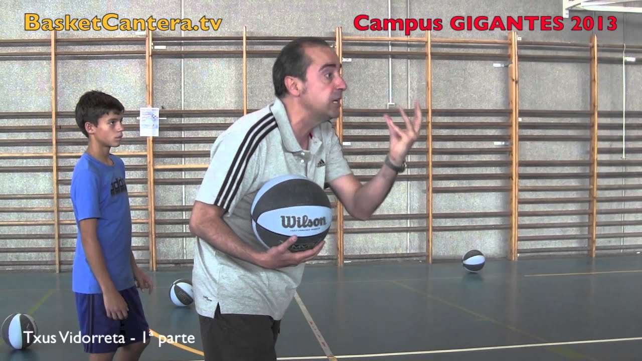 1/2 Escuela de Baloncesto con TXUS VIDORRETA, entrenador ACB - Campus GIGANTES (BasketCantera.TV)