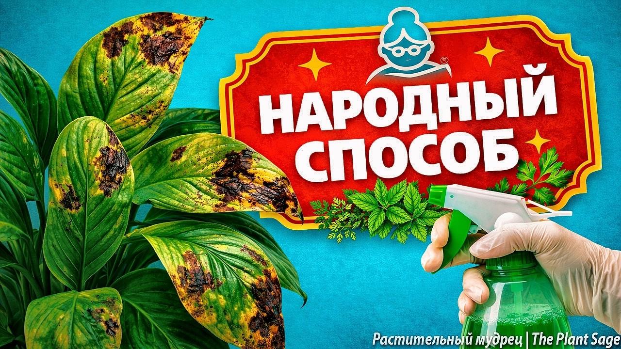 ПЯТНА НА ЛИСТЬЯХ СПАТИФИЛЛУМА ЗИМОЙ - 7 ВИДОВ И ЧТО ДЕЛАТЬ | ПРОВЕРЕННЫЕ СПОСОБЫ