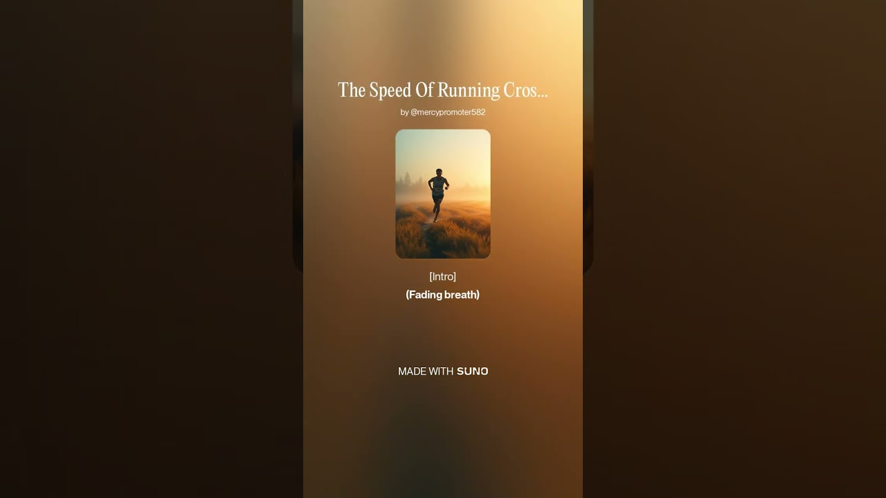The Speed Of Running Cross Country by Travis of Bickley 