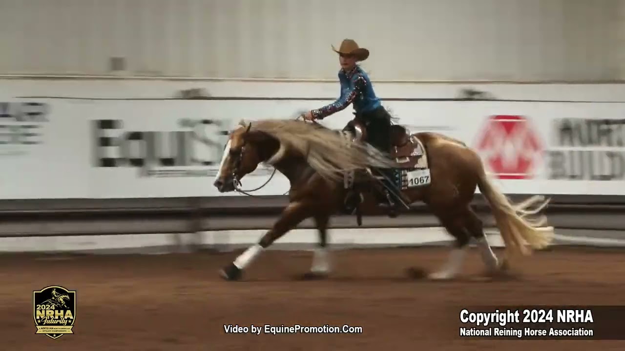 Xtra little Balou shown by Courtney  Battison   2024 nrha futurity non pro 720p 1