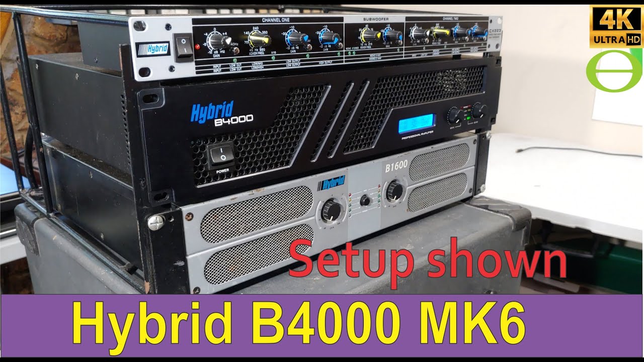 Unboxing, setup, and review of the Hybrid B4000 MK6 power amplifier - How to connect - detailed