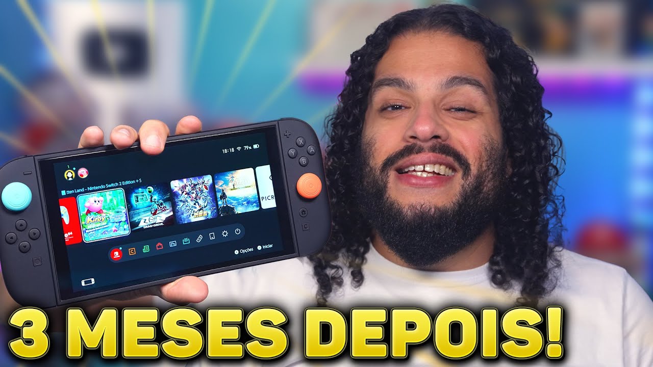 3 meses de SWITCH 2: tô feliz?! O que eu gostei e não gostei COMPLETO