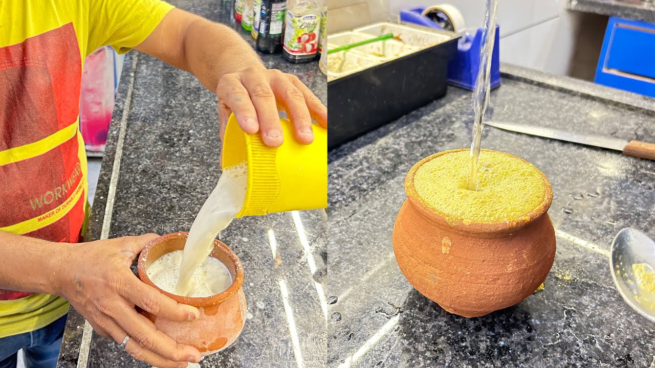 Gujarat’s First Matka Soda Rs 40/- Only😳 | Indian Street Food | Twilight Soda Center Rajkot