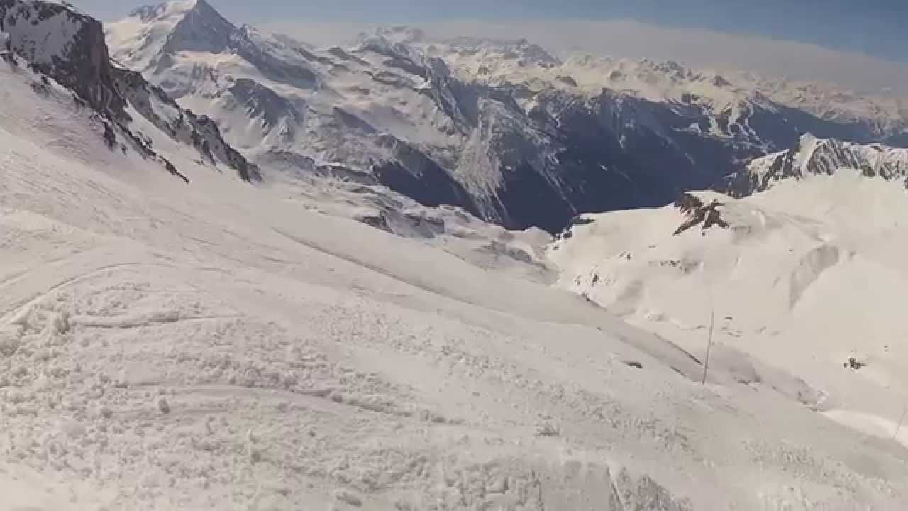 La Plagne. Piste noire de La Chiaupe. 19-03-2015